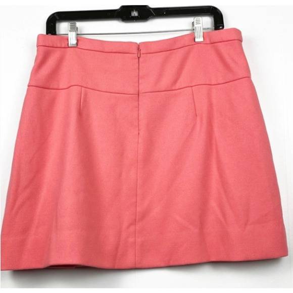 J.CREW Box Pleat Skirt in Crepe, Pink Coral Size 2 - Picture 4 of 6